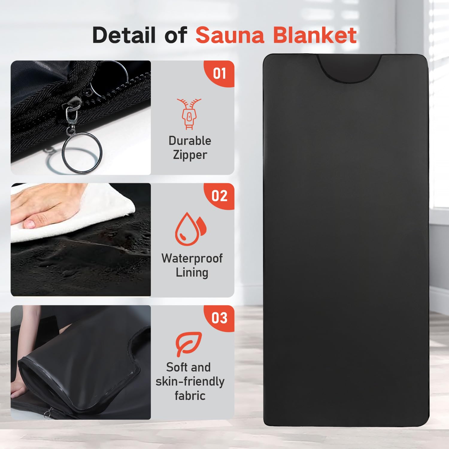 RRGFB infrared sauna blanket storage bag keeps it portable and ready