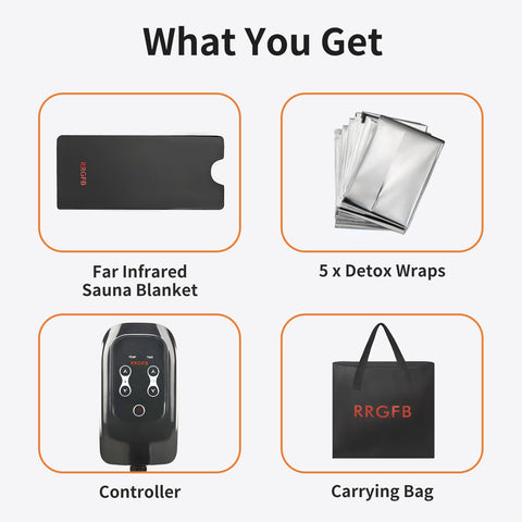 RRGFB infrared sauna blanket stores compactly when rolled for easy storage.
