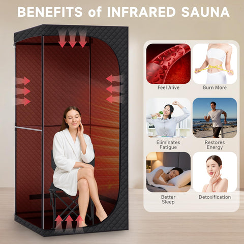 RRGFB sauna box premium insulation reduces heat loss for lower energy use.
