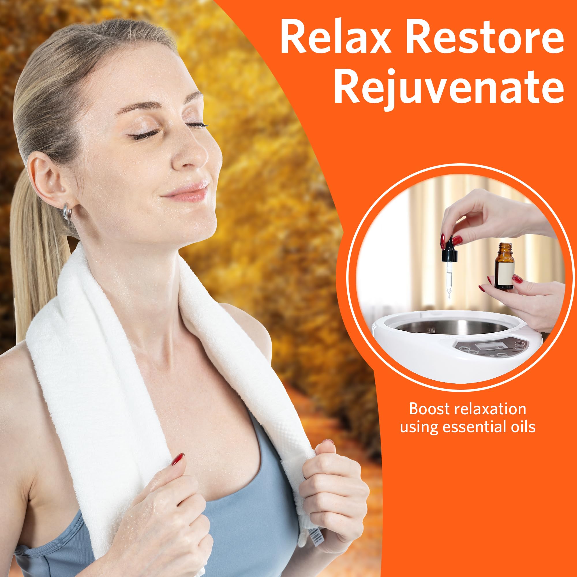 RRGFB Sauna Box portable setup for room-to-room use