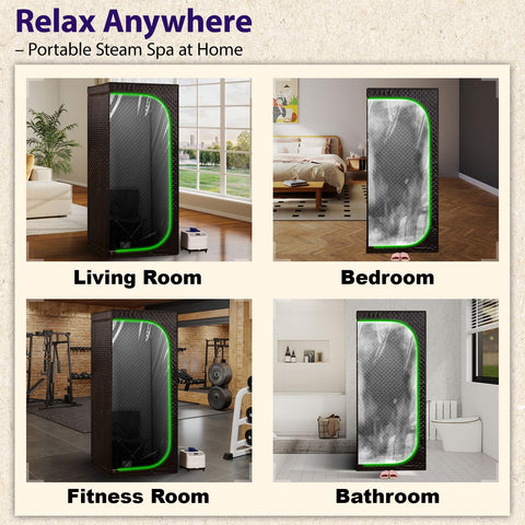 RRGFB sauna tent spacious interior enables comfortable seating during longer sessions.
