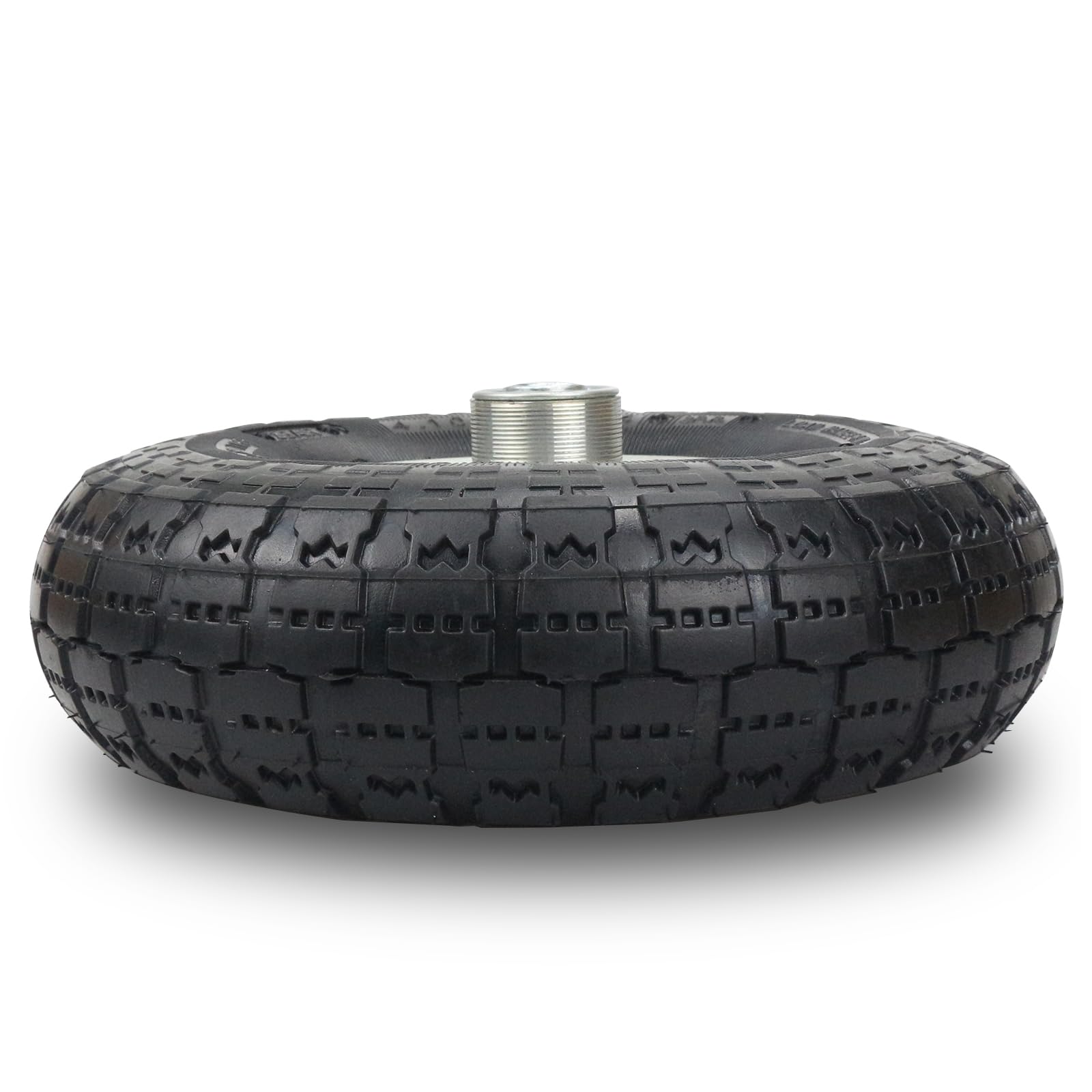 RRQ 10-inch pneumatic wheel side view ready for versatile carts.