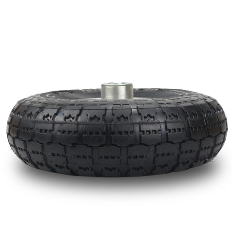 RRQ 10-inch pneumatic wheel side view ready for versatile carts.