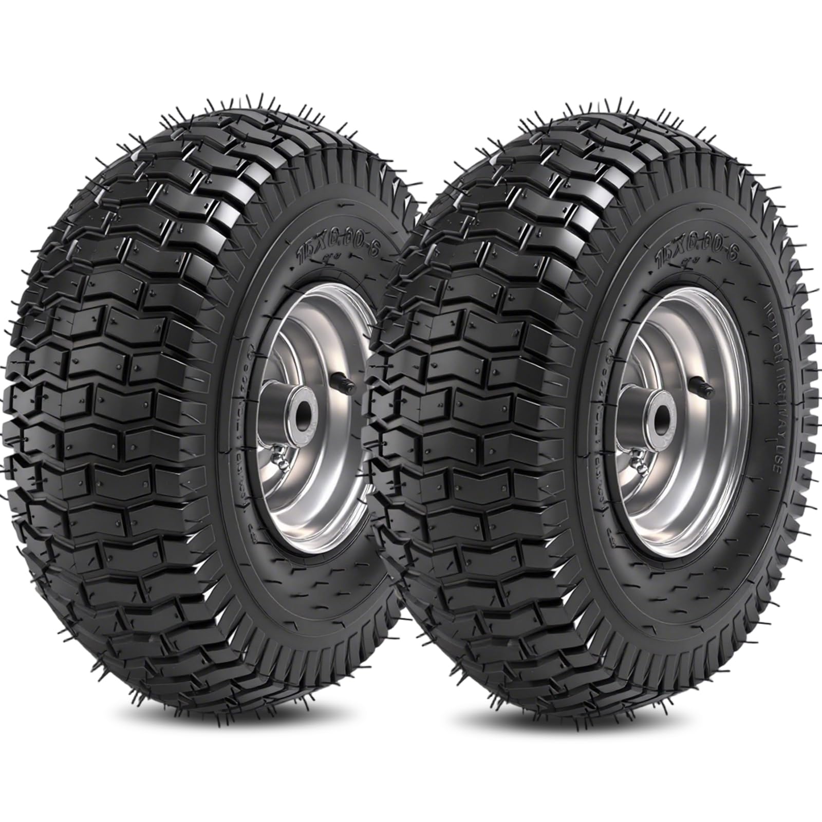 RRQ front tire and wheel assembly side view enhances mower stability.