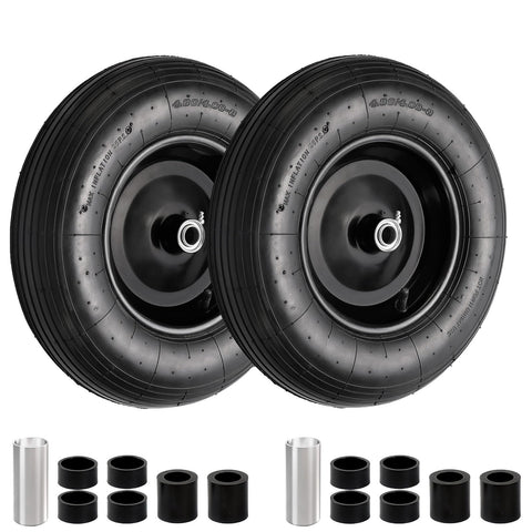 RRQ 4.80/4.00-8 tire with bearings for wheelbarrows.