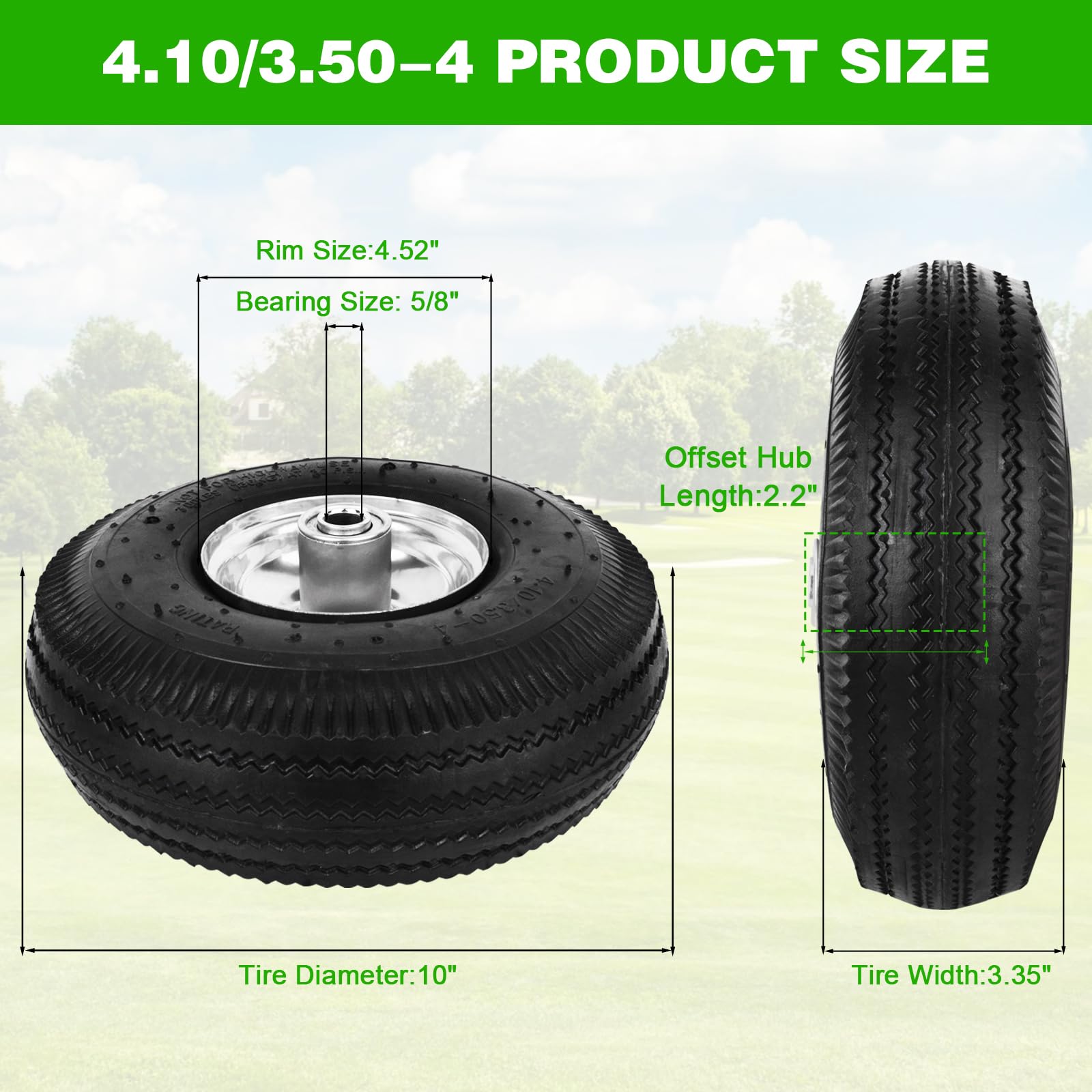 RRQ 5/8 inch bearings enable smooth rolling for longevity.