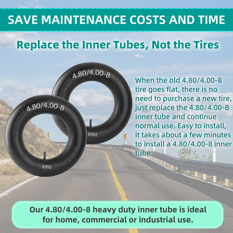 RRQ 8-inch rim inner-tube compatibility for multiple devices.