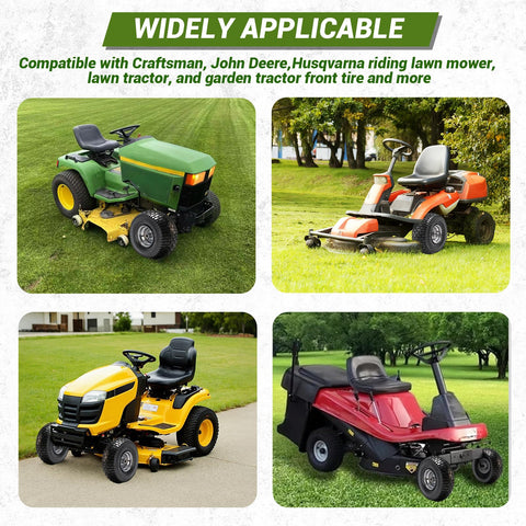 RRQ compatible with John Deere Craftsman Husqvarna models for front tire replacement.