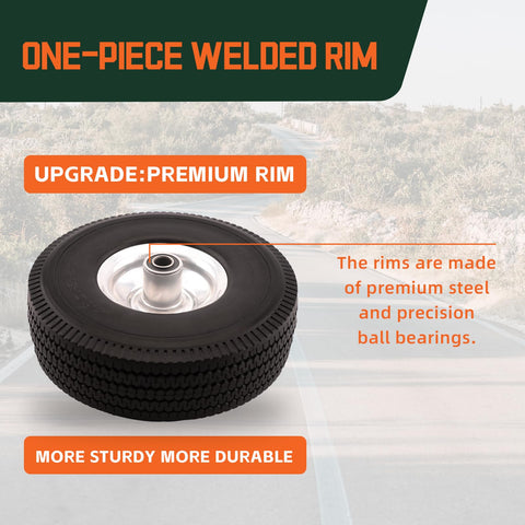 RRQ versatile wheel suitable for hand trucks, wagons, and mowers