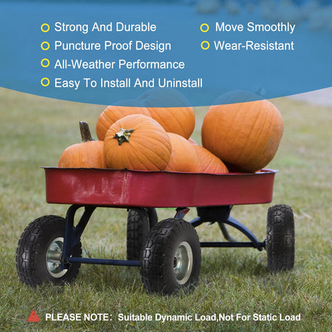 RRQ solid tire load capacity view indicates up to 300 lbs per wheel.