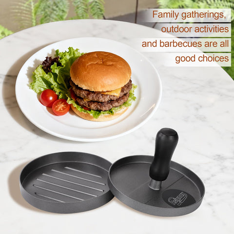 Rsiynax multi-purpose patty maker for burgers and veggie patties.
