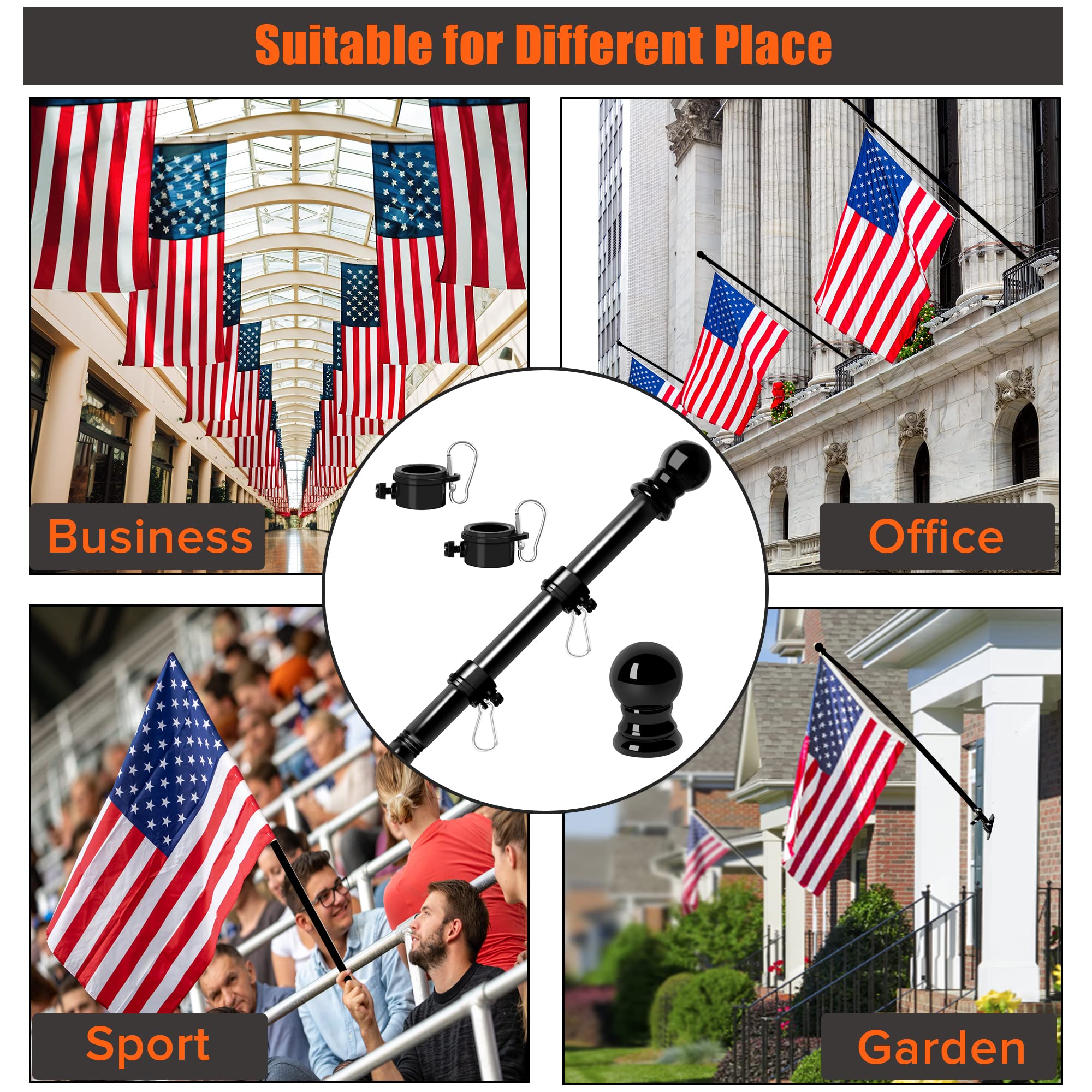 RSOTC 3x5 flag fit ideal for common garden banners.