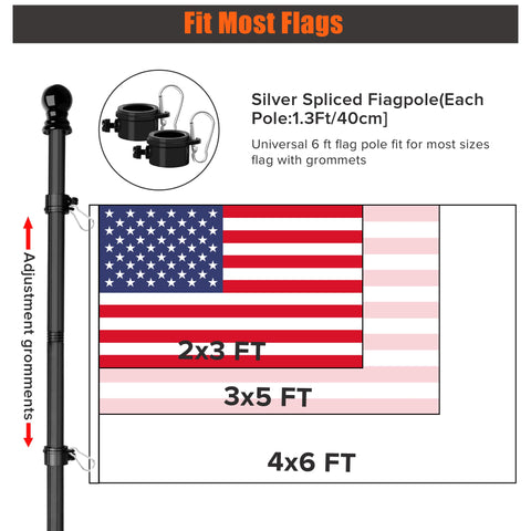 RSOTC pole mounted on porch or yard for versatile display.