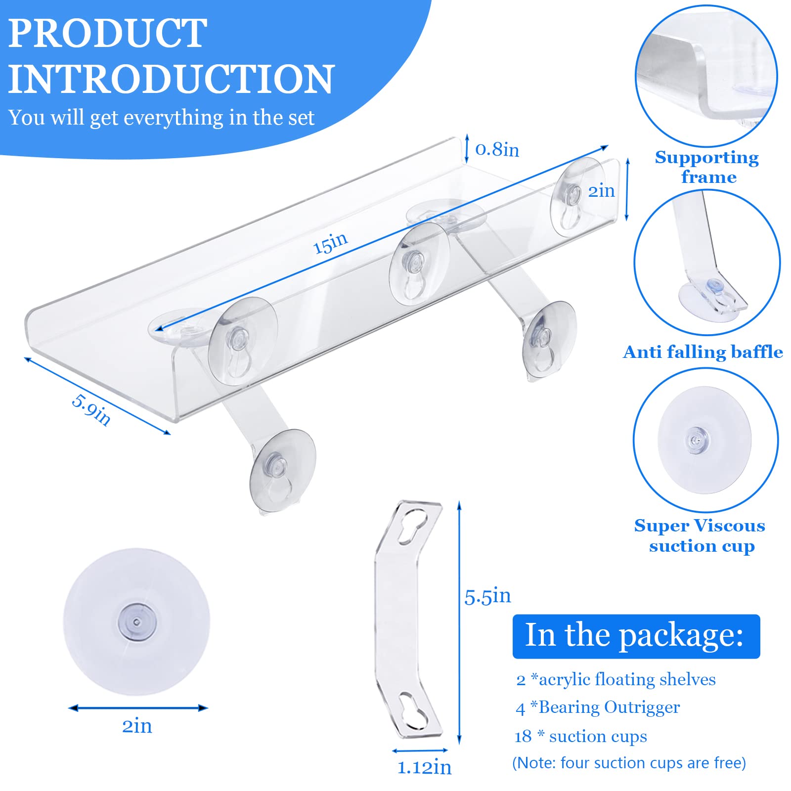 RSSCIIIUL clear acrylic sill extender creates extra sunlit space for pots
