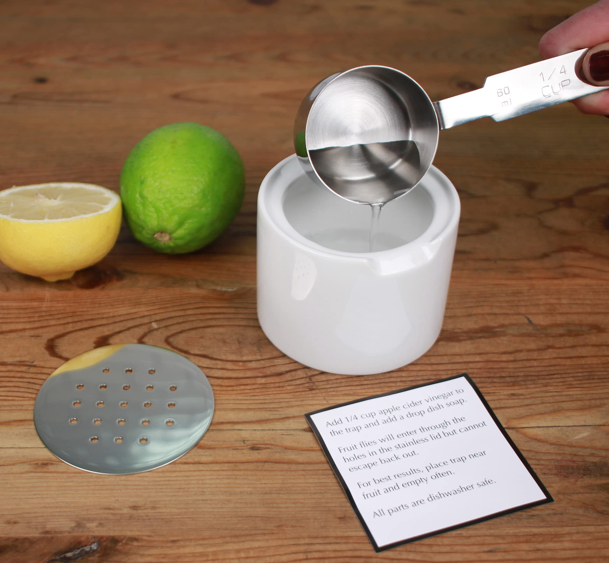 Close-up of RSVP Endurance ceramic container with smooth glaze and durability.