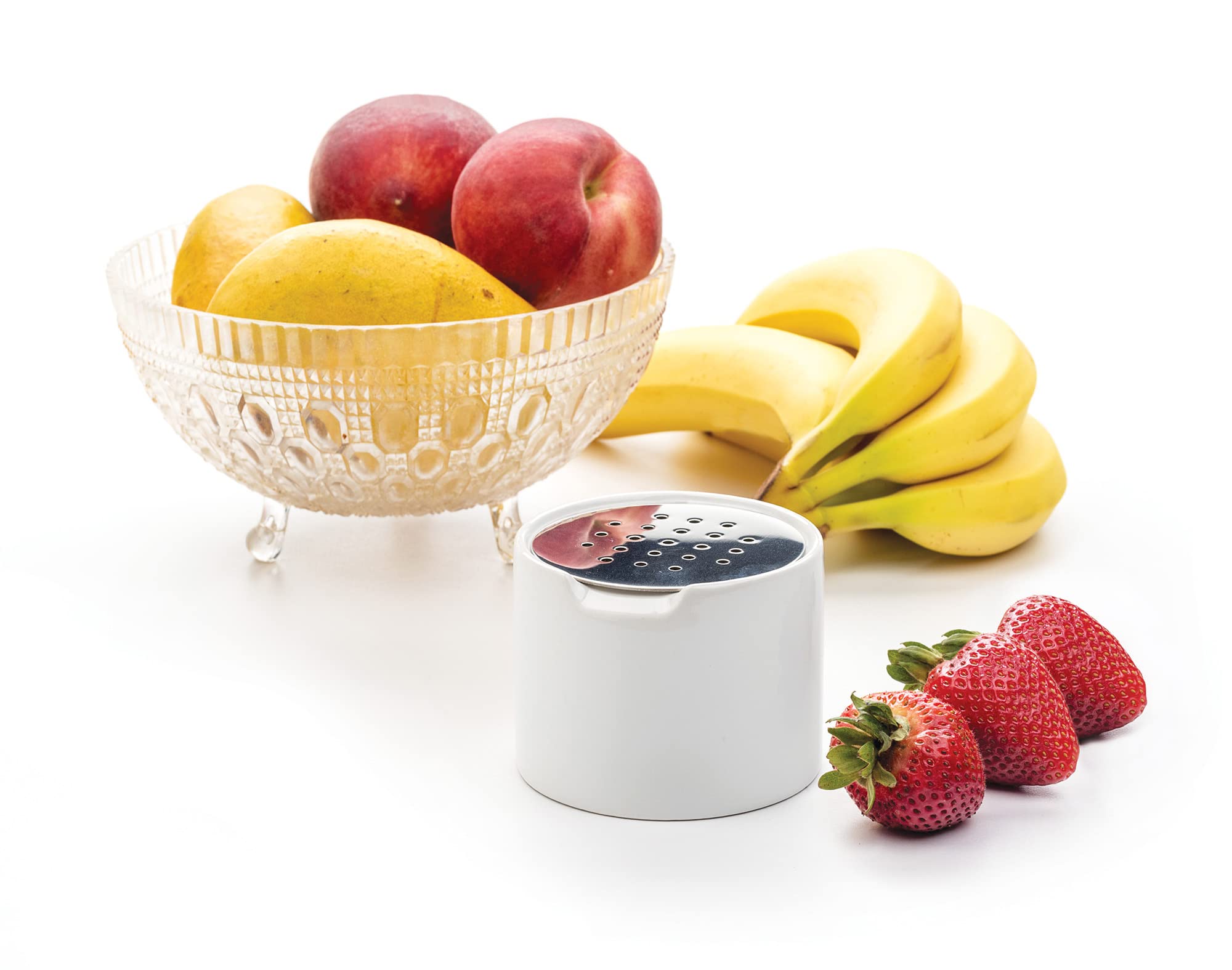RSVP Endurance ceramic container close-up highlighting durable materials and finish.