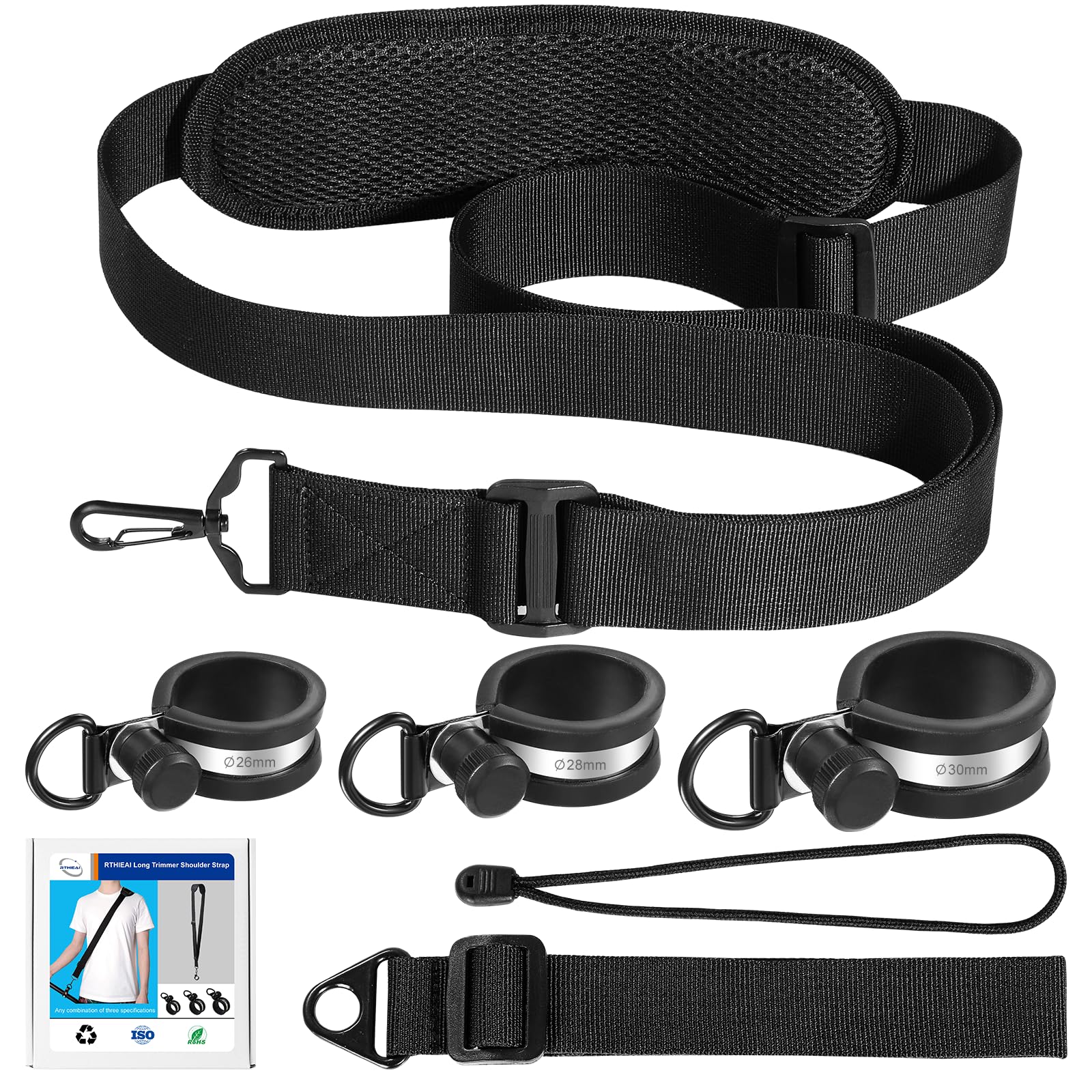 RTHIEAI long trimmer strap for extended comfort during yard work