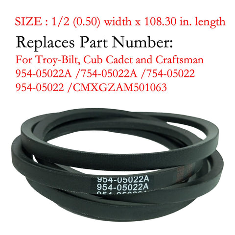 RTPOWER 954-05022A belt in packaging for easy replacement