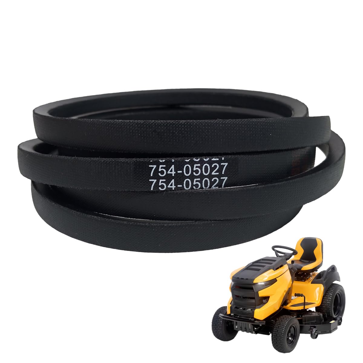 RTPOWER 954-05027B drive belt coil highlighting aramid cord for superior strength.