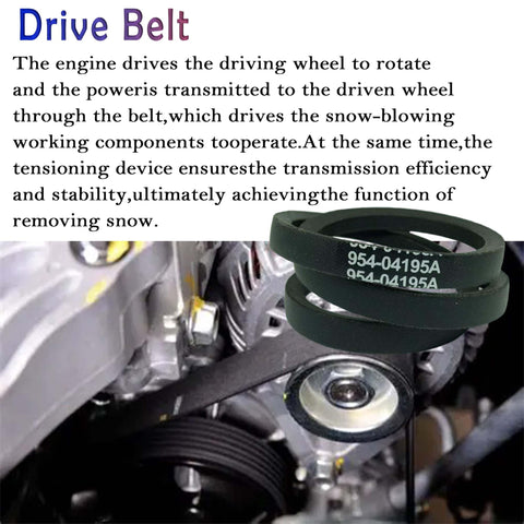 RTPOWER aramid-cord belt reinforcement for high-strength snow removal.