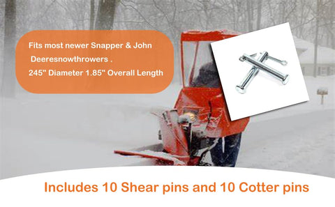 RTPOWER shear pin 1668344 focus, quick fix for snowthrowers.