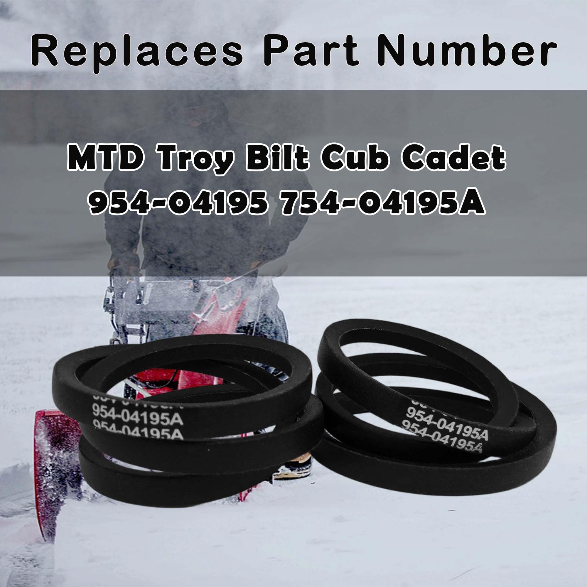 RTPOWER belt for Cub Cadet and MTD two-stage snow throwers.