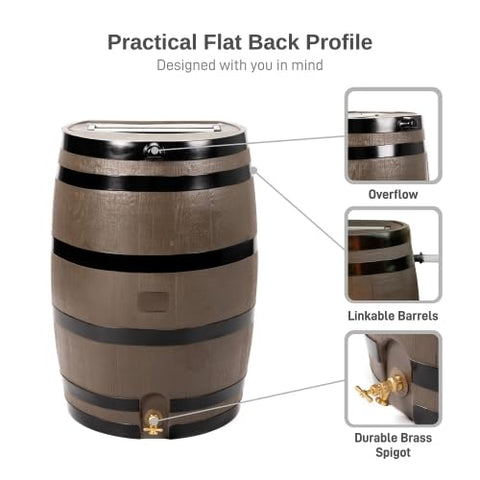 RTS Home Accents brass spigot enables secure, leak-free water retrieval.