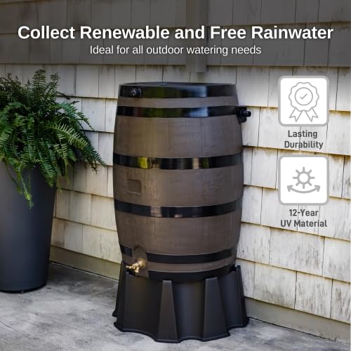 RTS Home Accents USA-made rain barrel for durable outdoor performance.