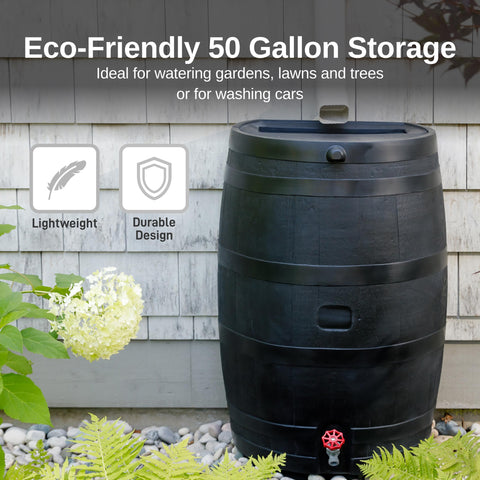 RTS Home Accents USA-made design emphasizes durable, home-ready rain harvesting.