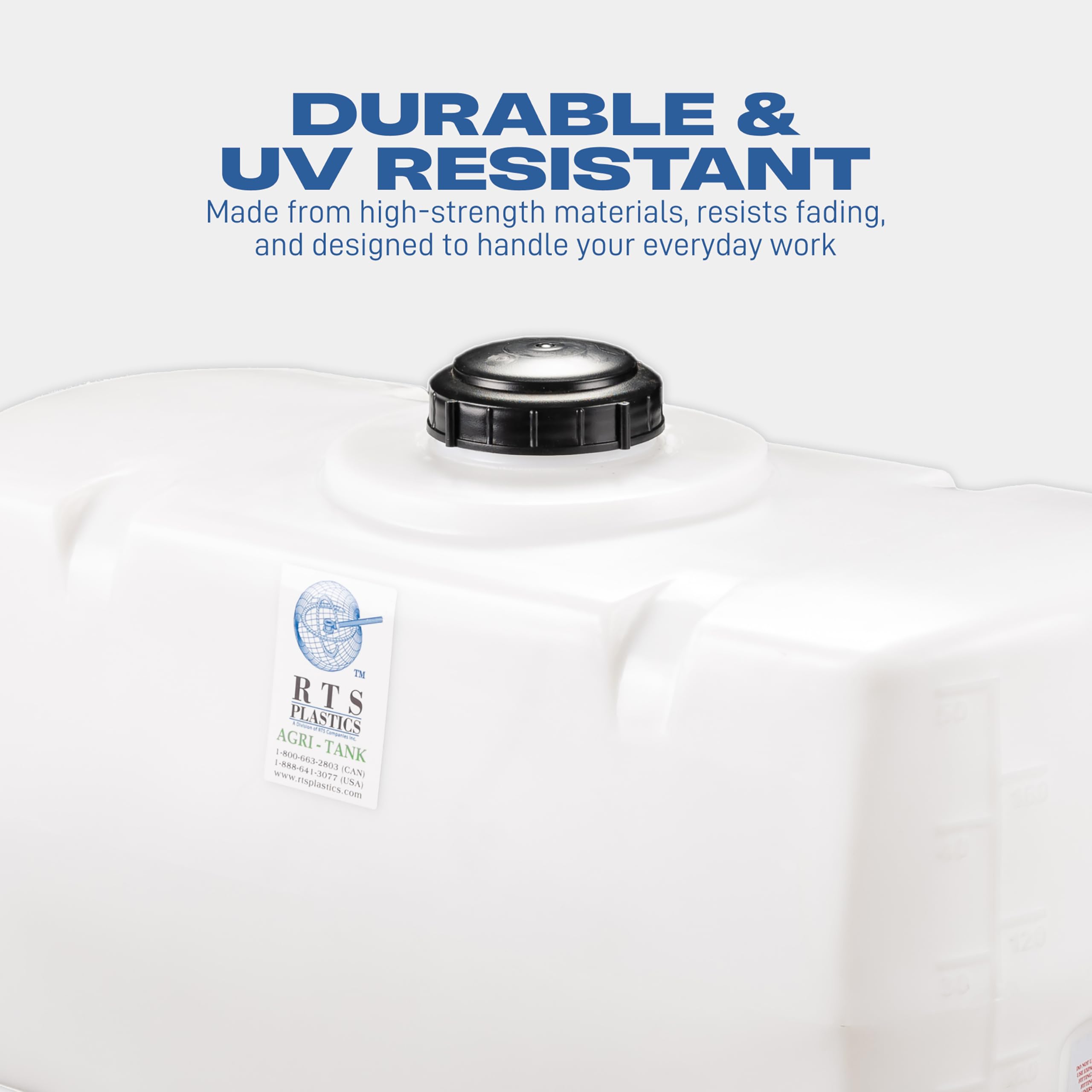 RTS Plastics PCO-50 Gallon Tank proudly manufactured in the USA