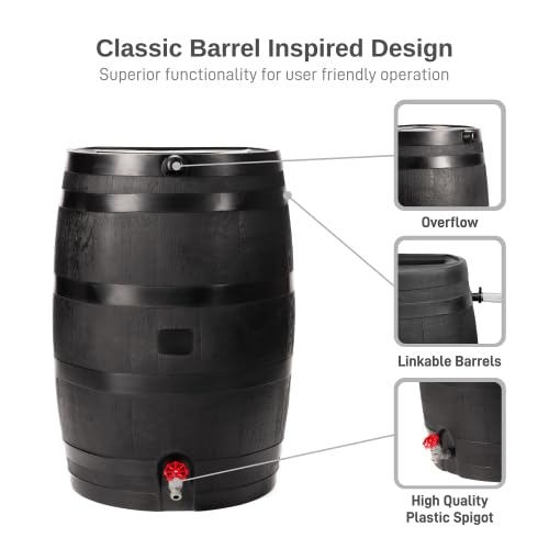 RTS link kit included for expanding to multiple rain barrels