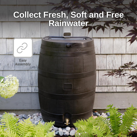 RTS Home Accents made in USA rain barrel for durable use