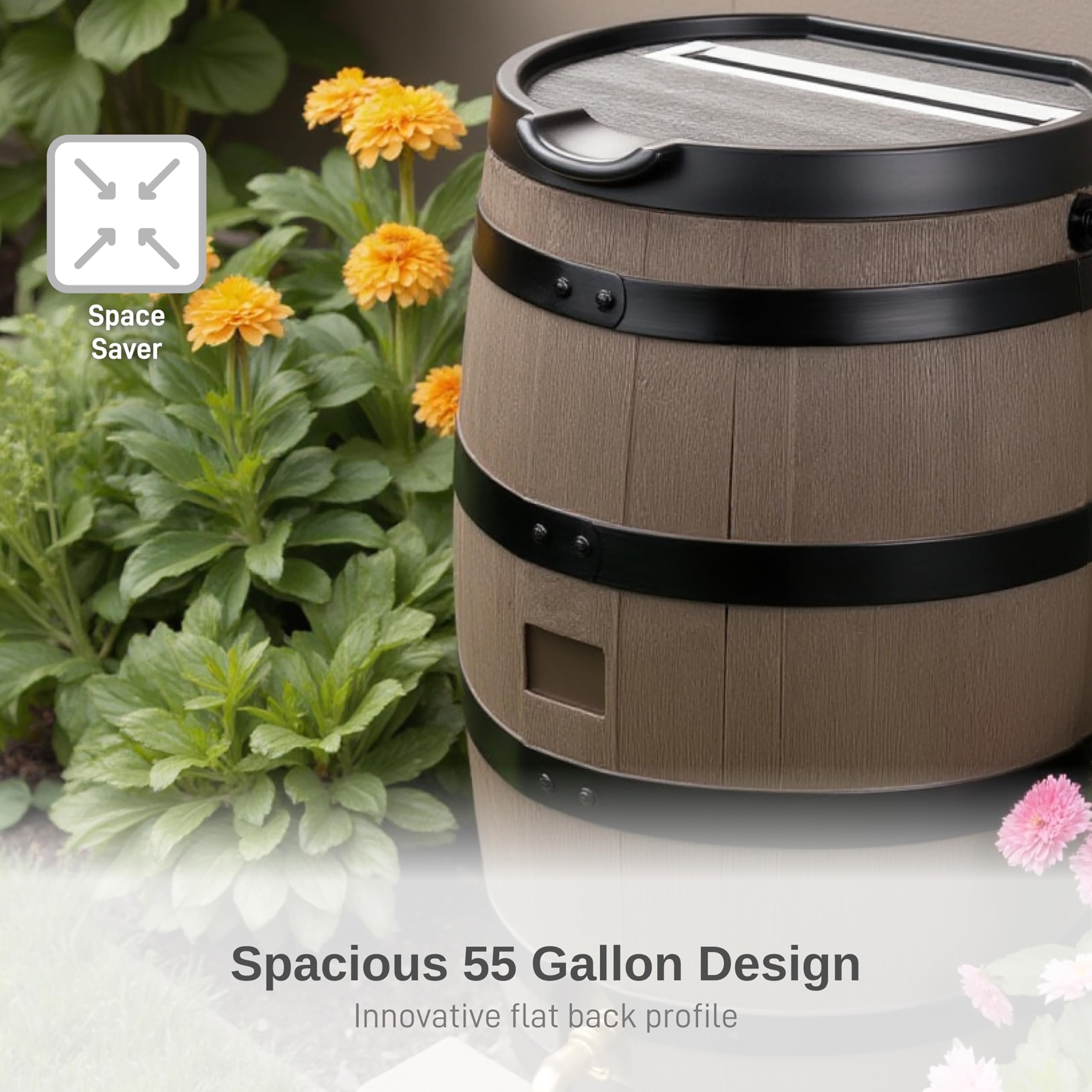 RTS Home Accents overflow system safely redirects excess rainwater away from the home.