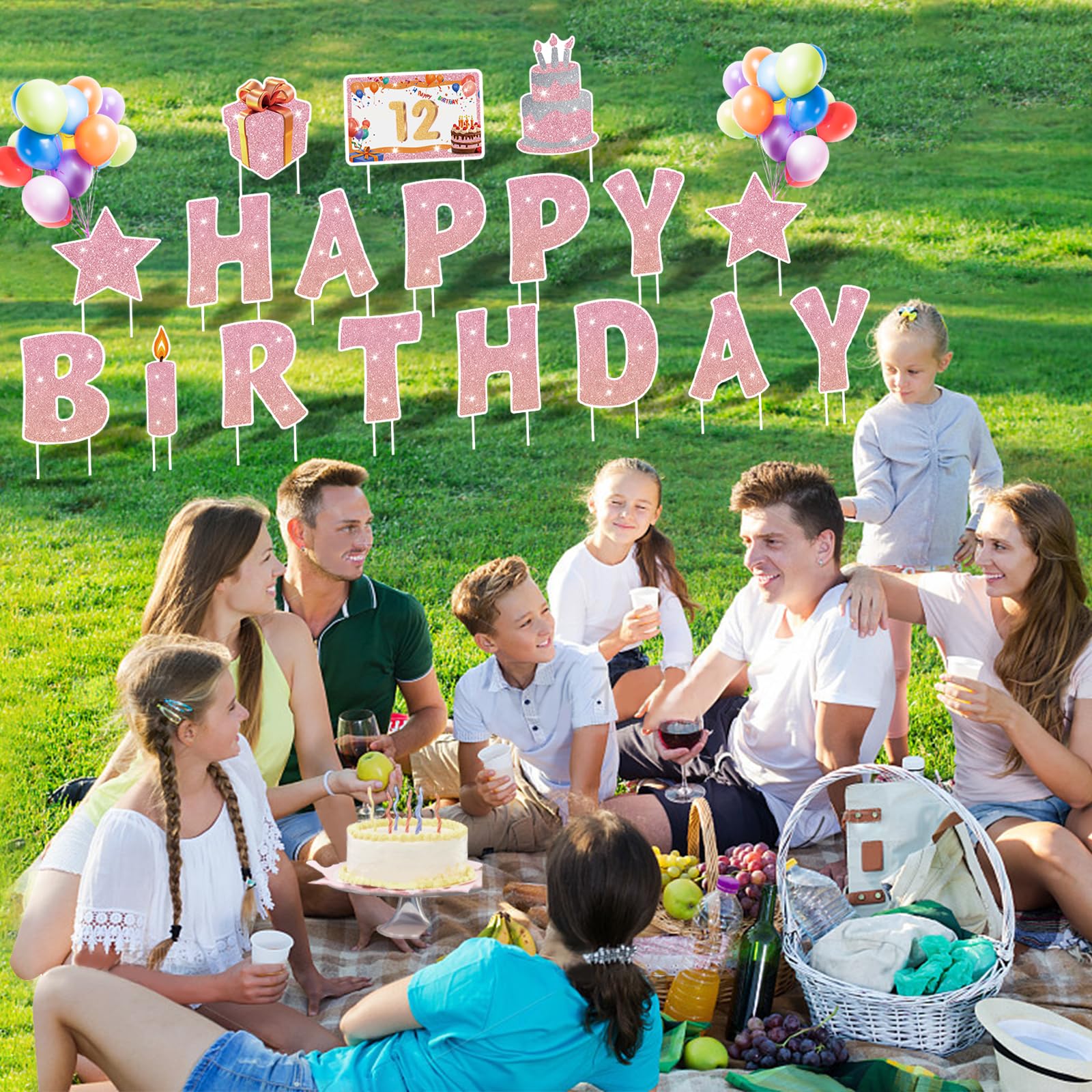 Rtshuok balloon strip adds color and movement to outdoor parties