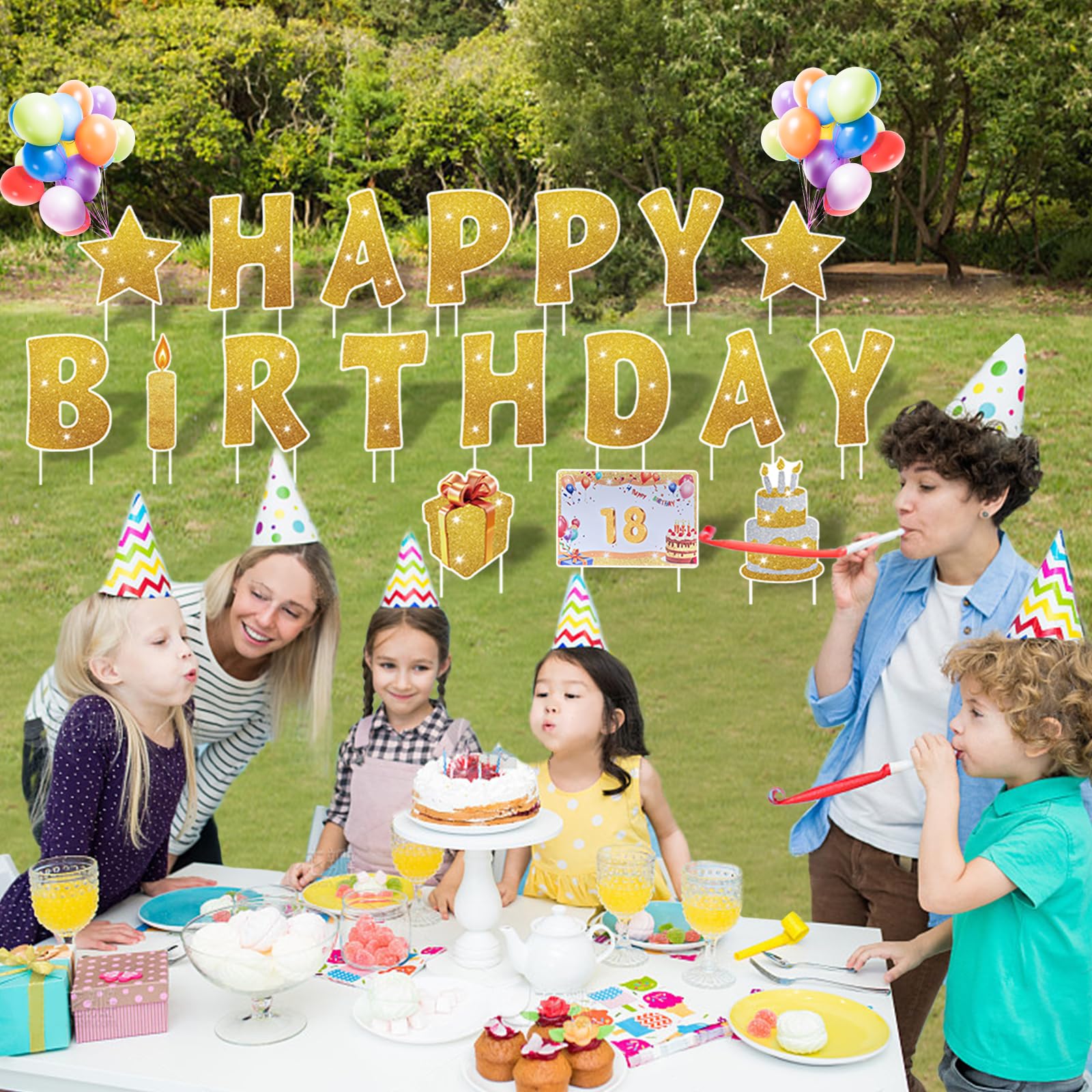 Rtshuok colorful decorative signs boost party atmosphere and visual impact