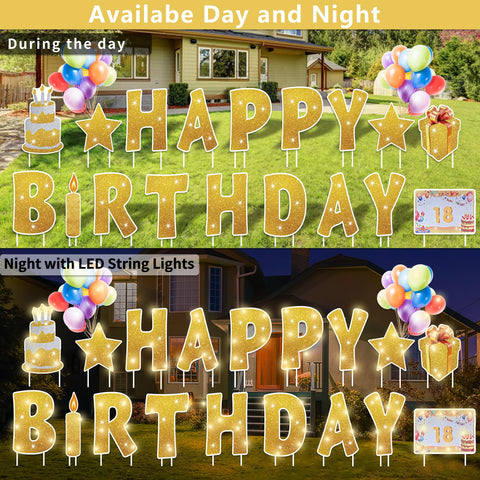 Rtshuok weatherproof yard sign withstands wind and rain for reusable outdoor parties