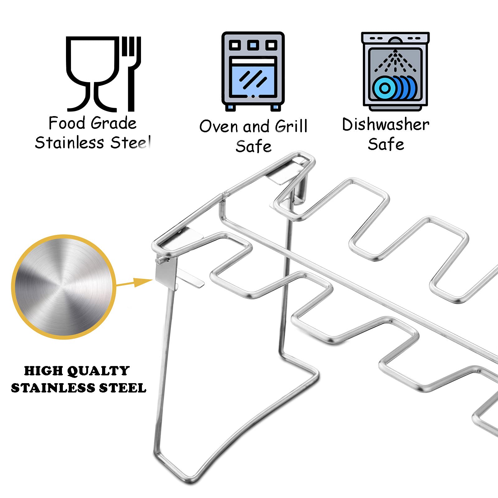 RTT dishwasher-safe chicken rack for easy cleanup after meals