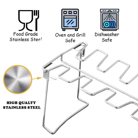RTT dishwasher-safe chicken rack for easy cleanup after meals