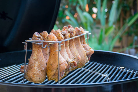 RTT foldable chicken rack that stores compactly between uses