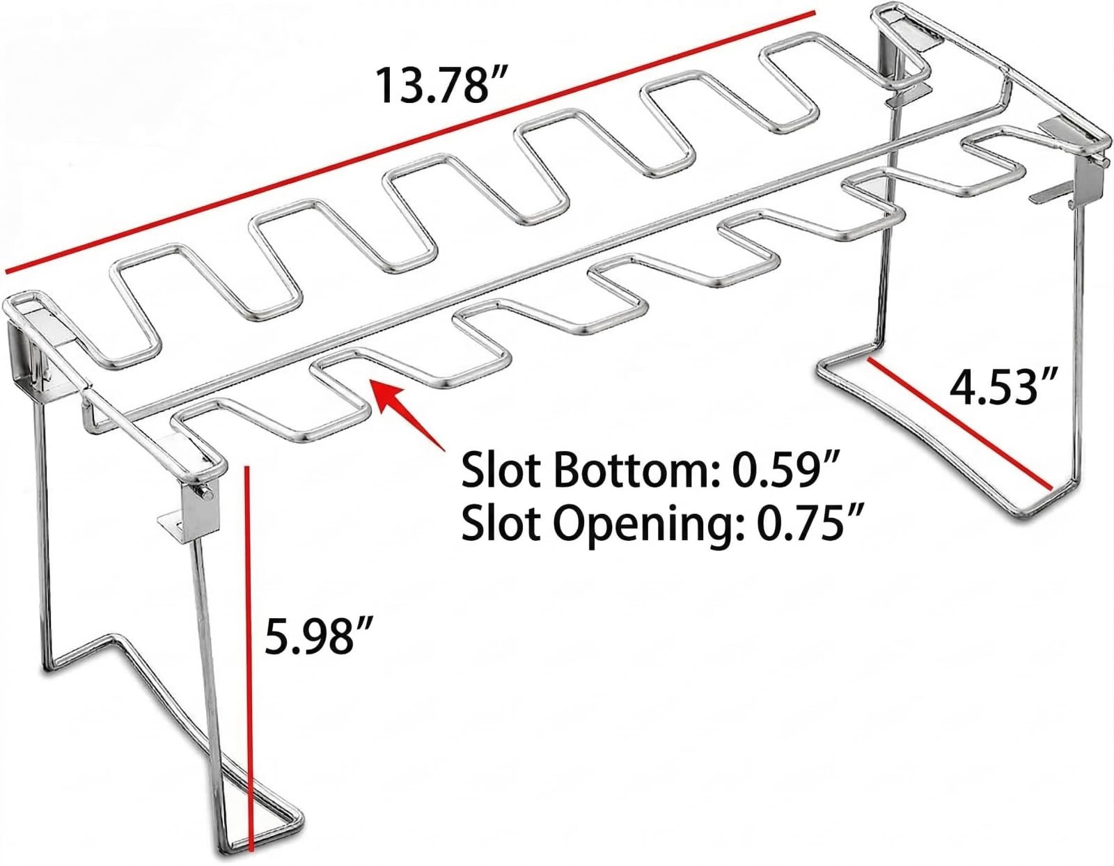 RTT stainless steel chicken rack designed for high heat on grill or smoker