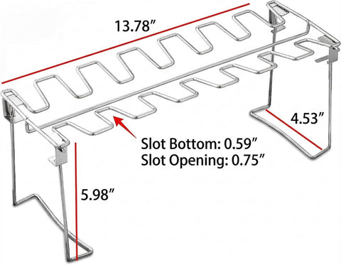 RTT stainless steel chicken rack designed for high heat on grill or smoker