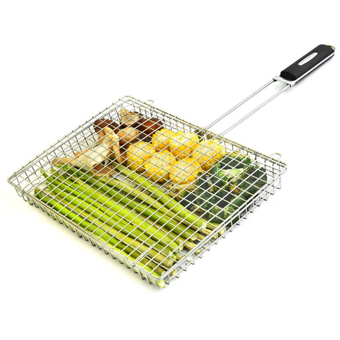 RTT grill basket features an easy flip mechanism for even cooking