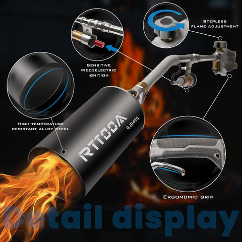 RTTOOA GJD490 1lb cylinder adapter enabling flexible fuel options
