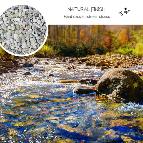 RTUDOPUYT aquarium rocks for landscaping; durable color stays vibrant over time.