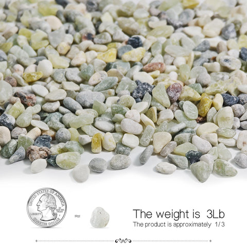 RTUDOPUYT river rocks for succulents; compact 6–9mm stones sit nicely on soil.