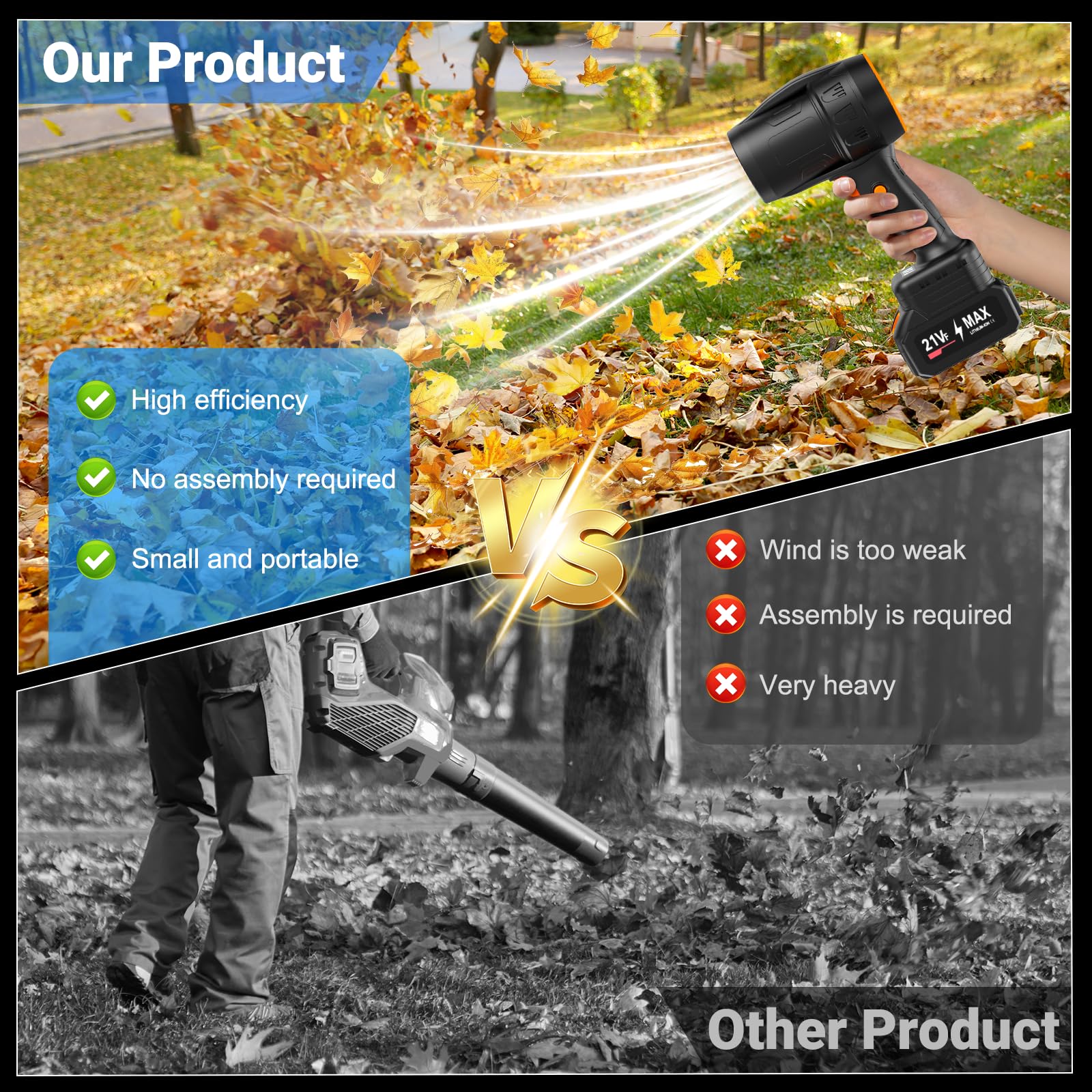 RTWDKFQ leaf blower cordless indoor outdoor use anywhere