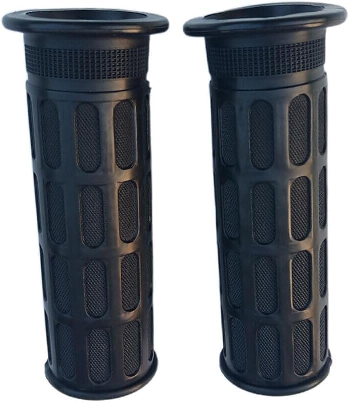 Easy-to-install grips for wheelbarrows and carts.