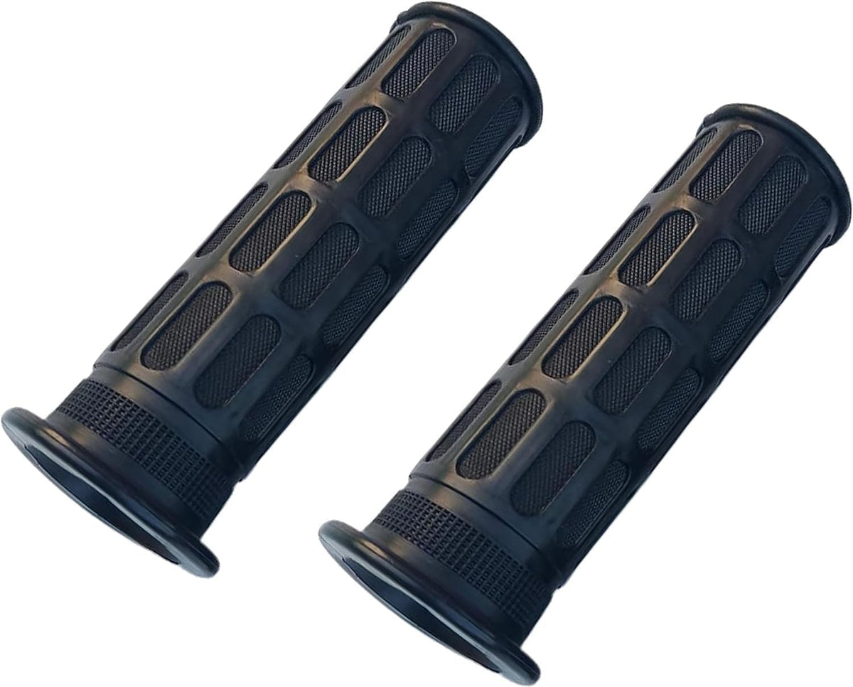 2 Rubber Non-Handlebar Grips for wheelbarrow with secure anti-slip surface.