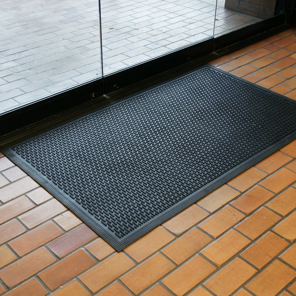 Rubber-Cal Dura-Scraper Linear 3x5 size shown for larger doorways