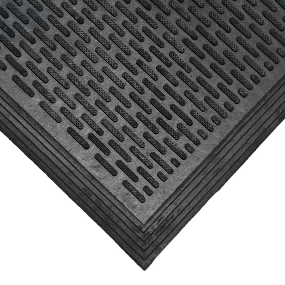 Rubber-Cal Dura-Scraper Linear dirt scrape action keeps floors cleaner at entry
